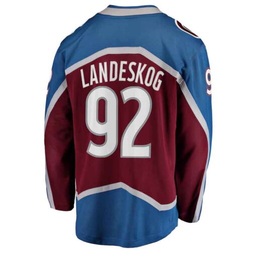 Colorado Avalanche Landeskog Burgundy Breakaway Jersey