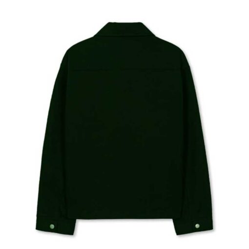 Cotton Trucker Green Jacket