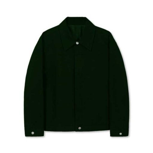 Cotton Trucker Green Jacket
