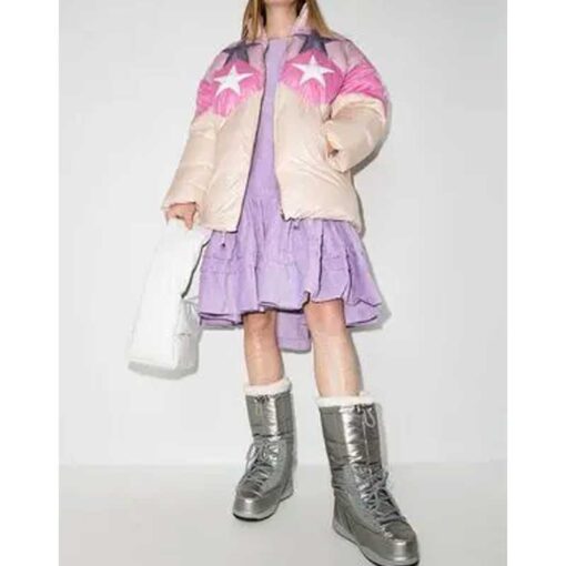 Dua Lipa Star Motif Puffer Jacket