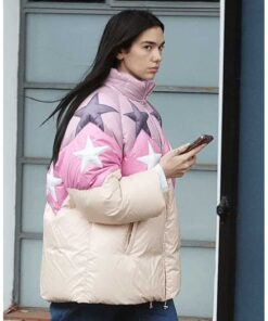 Dua Lipa Star Motif Puffer Jacket