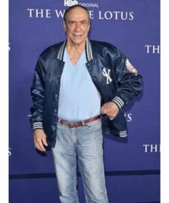 The White Lotus F. Murray Abraham Blue Varsity Jacket