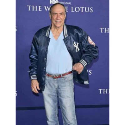 The White Lotus F. Murray Abraham Blue Varsity Jacket