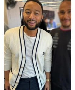 F1 GP John Legend Monaco White Cardigan