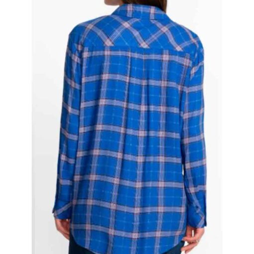 Happy’s Place Melissa Peterman Floral Plaid Shirt