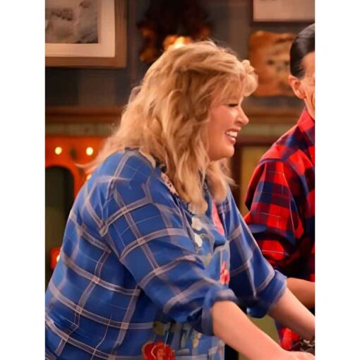 Happy’s Place Melissa Peterman Floral Plaid Shirt
