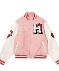 Hello Kitty Pink Varsity Jacket