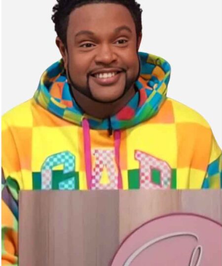 Jawn Murray Sherri Yellow Check Hoodie