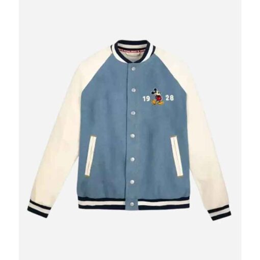 Mickey Mouse Disney Varsity Denim Jacket