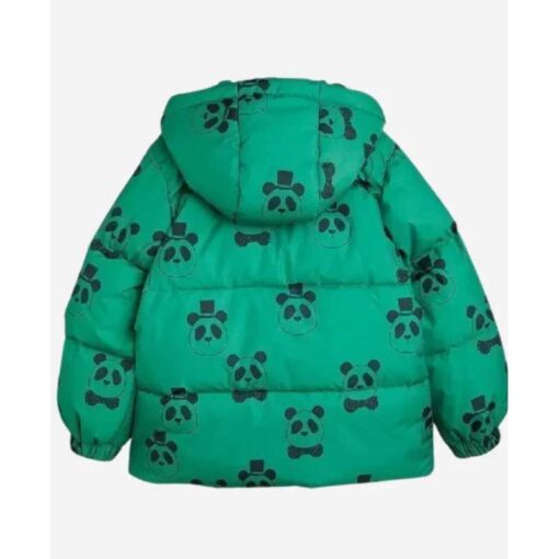 Panda Green Puffer Jacket