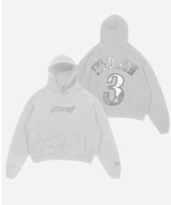 Post Malone White Iverson Hoodie