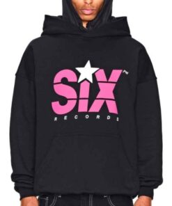 Six Black Hoodie