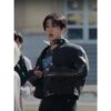 Stray Kids Changbin Burnin Tires Leather Jacket
