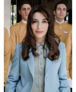Valentina The White Lotus Blue Suit