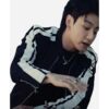 South Korean Singer 3D Jungkook White Stripes Jacket
