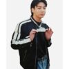 South Korean Singer 3D Jungkook White Stripes Jacket