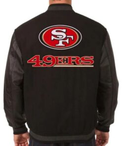 Men’s San Francisco 49ers Black Varsity Jacket