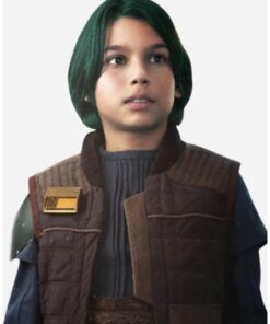 Evan Whitten Movie Ahsoka Jacen Syndulla Brown Quilted Vest