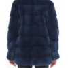 Get Now Amelia Blue Mink Fur Turtleneck Jacket For Sale
