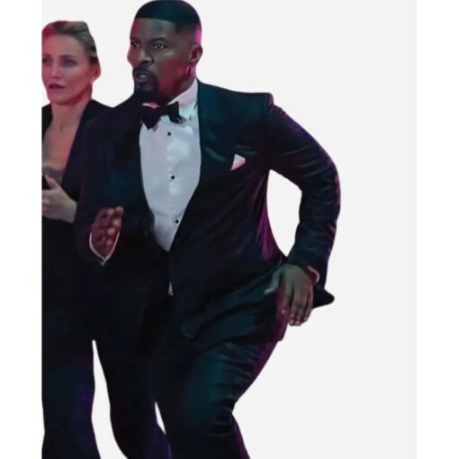 Back in Action 2025 Jamie Foxx Black Blazer