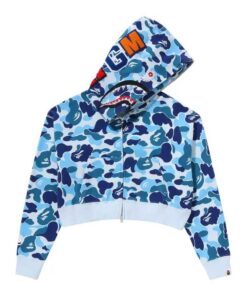 Blue BAPE Full Zip Hoodie