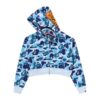 Blue BAPE Full Zip Hoodie