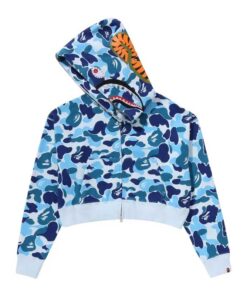 Blue BAPE Full Zip Hoodie