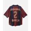 FC Barcelona Travis Scott CJ x Nike x FC Barcelona Retro 2000/01 Home Skeleton Jersey