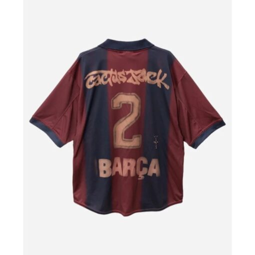 FC Barcelona Travis Scott CJ x Nike x FC Barcelona Retro 2000/01 Home Skeleton Jersey