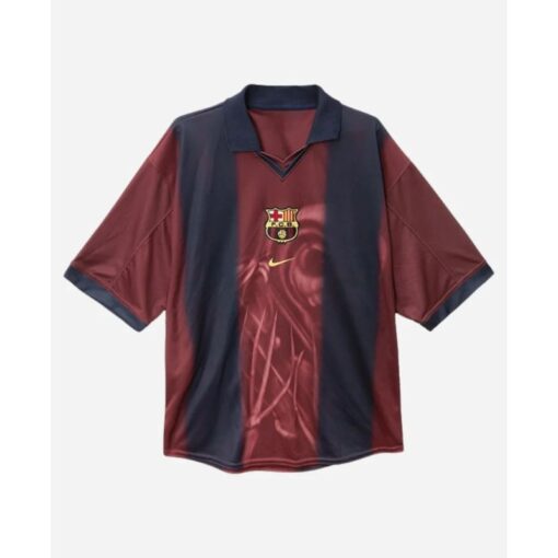 FC Barcelona Travis Scott CJ x Nike x FC Barcelona Retro 2000/01 Home Skeleton Jersey