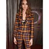 Cara Delevingne Plaid Suit