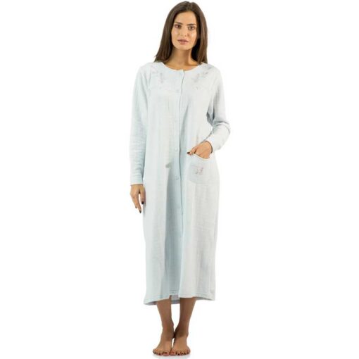 Casual Nights Long Quilted Robe House Dress