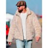 Chiefs-Texans Game Travis Kelce Fluffy Jacket