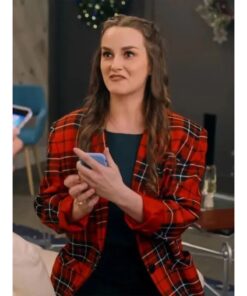 Callie Destination Christmas Eva 2022 Tavares Red Plaid Blazer