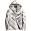 Devin Cross Hooded Mink Fur Coat