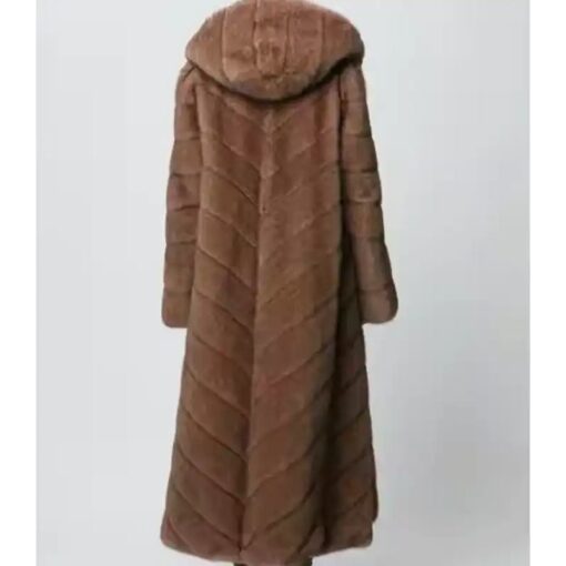 Get Now Dido Stuart Mink Fur Long Hooded Coat For Sale