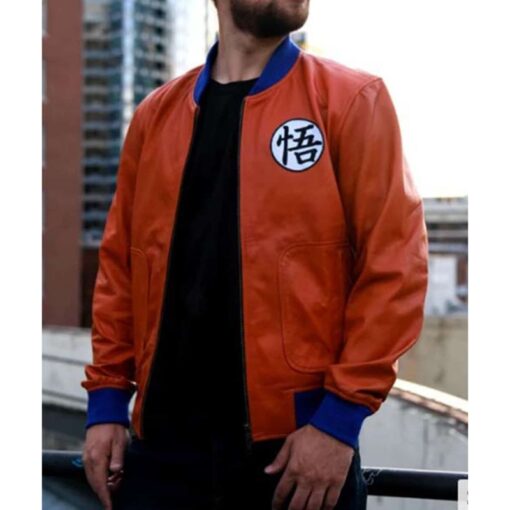 Dragon Ball Z Goku Bomber Leather Jacket
