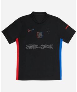 Travis Scott FC Barcelona 2024/25 Match Away x Cactus Jack Black Jersey