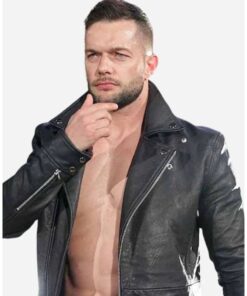 Wrestler WWE Finn Balor Club Black Leather Jacket