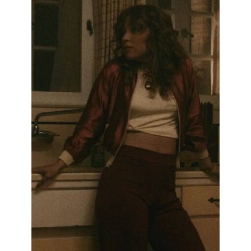 Griselda 2024 Paulina Dávila Satin Bomber Jacket