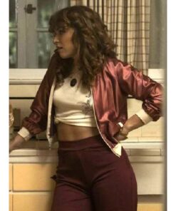 Griselda 2024 Paulina Dávila Satin Bomber Jacket