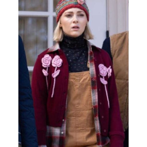 Grosse Pointe Garden Society Alice Flower Applique Cardigan