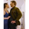 Hit Man Glen Powell Green Suede Leather Jacket