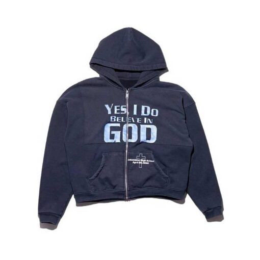I Believe In God Zip Hoodie
