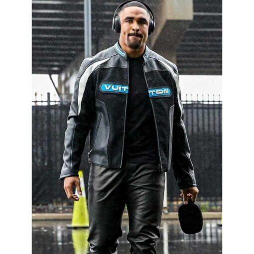 Jalen Hurts Leather Biker Jacket