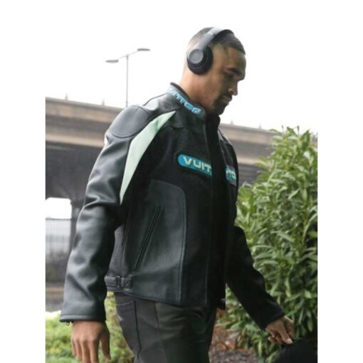 Jalen Hurts Leather Biker Jacket
