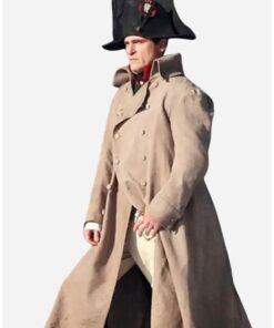 Napoleon Bonaparte Joaquin Phoenix Brown Long Coat For Sale
