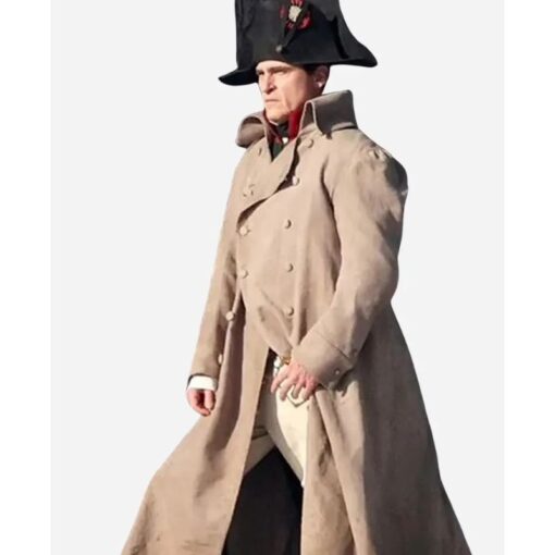 Napoleon Bonaparte Joaquin Phoenix Brown Long Coat For Sale