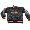 Jurassic Park Bomber Black Satin Jacket