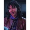 Zita Hanrot TV Series La Maison Paloma Castel Leather Jacket – Brown